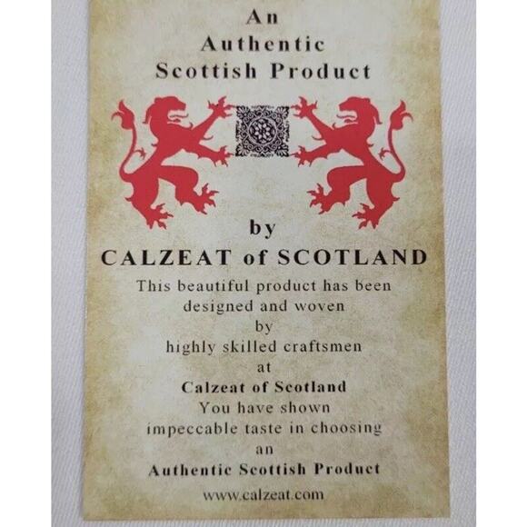 Calzeat Celtic Collection 70"x15" Woven Scarf Neck Wrap Table Runner Scotland - Picture 15 of 15